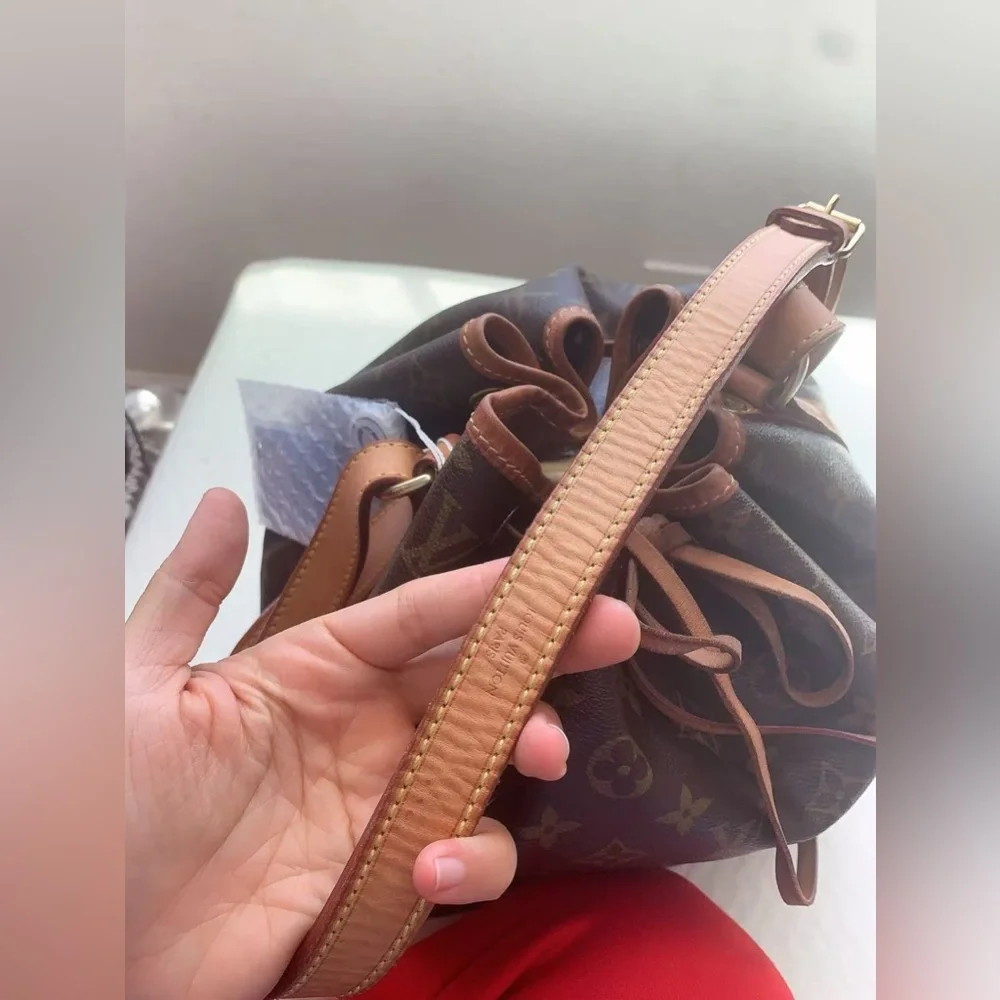 Louis Vuitton Petit Noé Monogram Bucket Bag Made in‎ France 2015